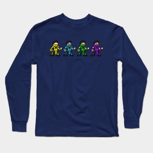 Pixel Kombat Ninjas Long Sleeve T-Shirt